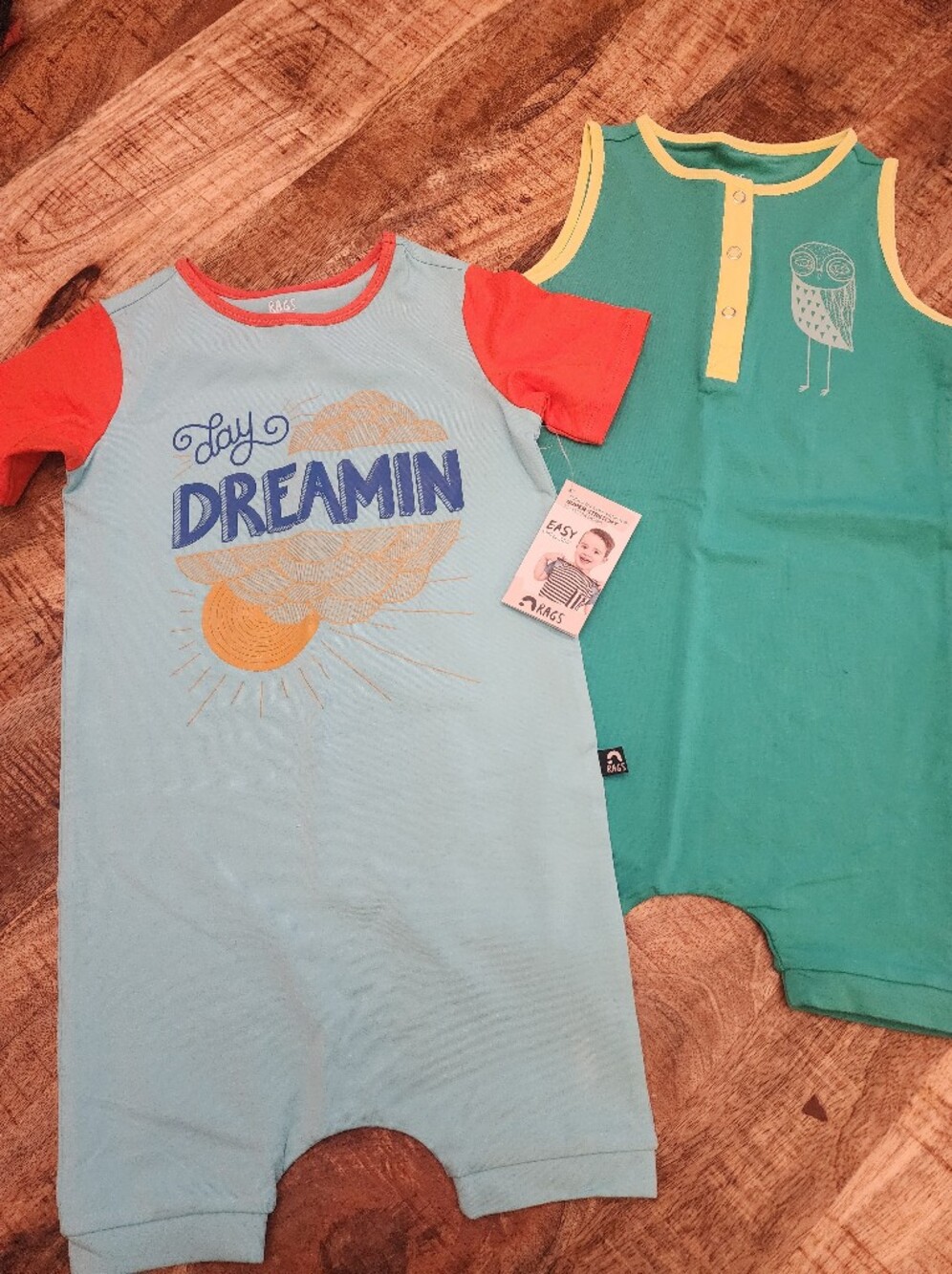 Rags To Raches 3/4 Short Rompers